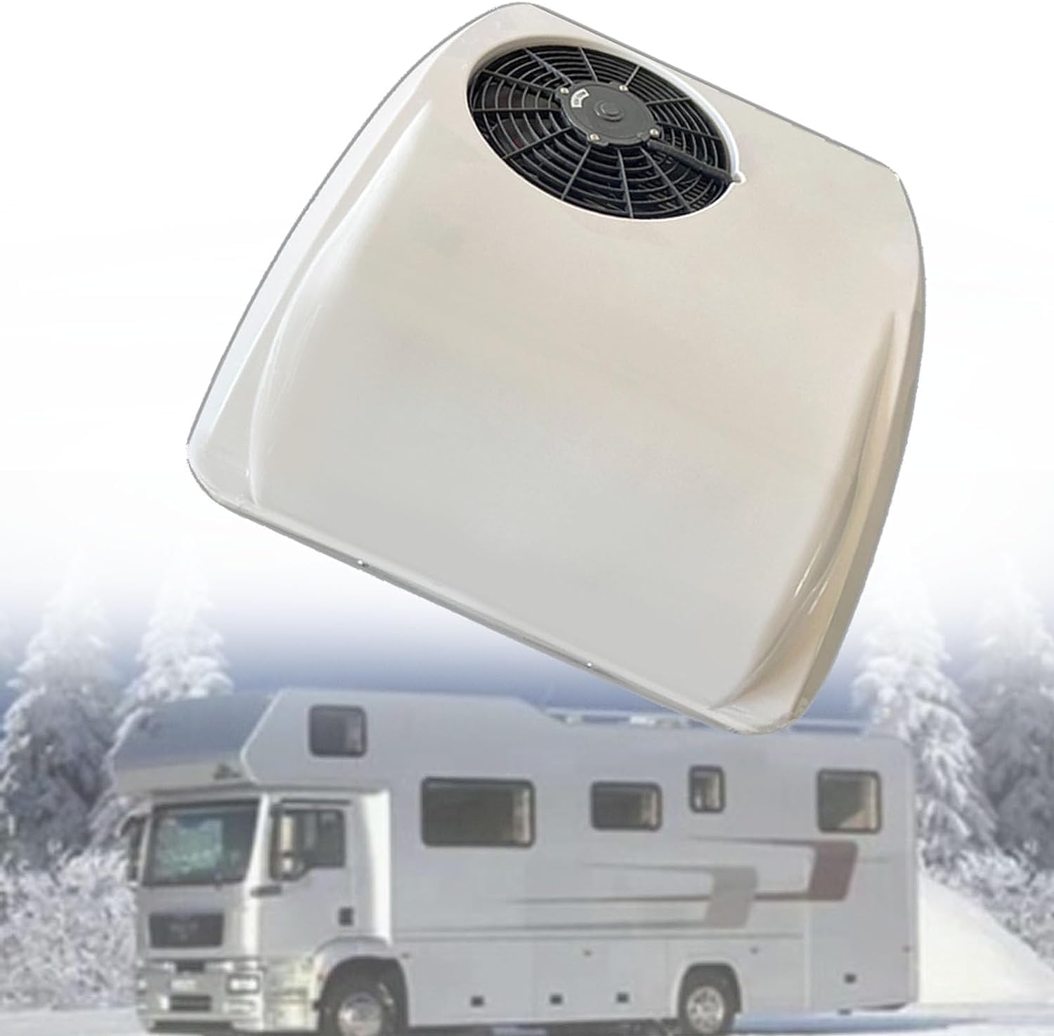 RV Air Conditioner 12V/24V Dc Ultra Thin Car Roof Air Conditioner is, Rv Ac Unit, Camper Air Conditioner, Heat and Cool, Applicable to Minivans, Pickups, Rvs, Trucks, Farm Vehicles, Excavato