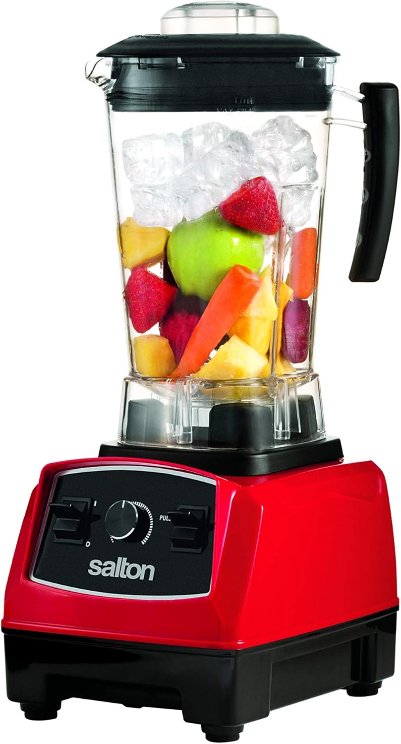 Salton BL1486RBT Power 2 L/QT Table Top Blender, 2 Liters, Red