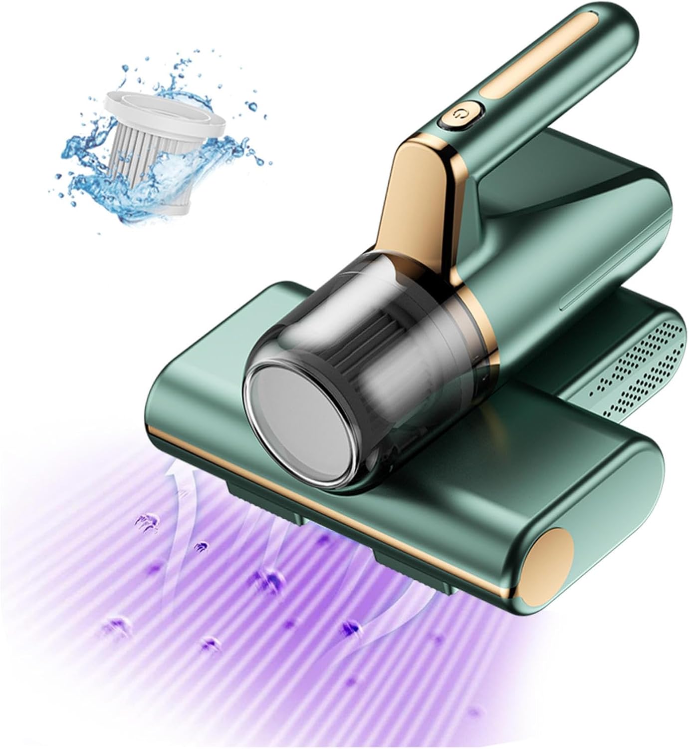 Vacuum Cleaner for Bed Mattress, 3-in-1 Wireless Mattress Cleaner 14kpa Super Suction Handheld Vacuum for Bed for Bed, Mattresses, Pillows, Sofa, Carpets,Green