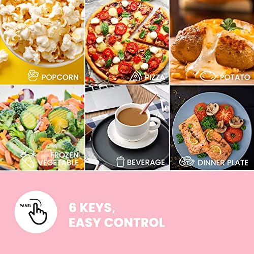 COMFEE Microwave with 11 Power Levels, 700W & Toaster Oven Combo with 3 Cooking Modes, 950W, White