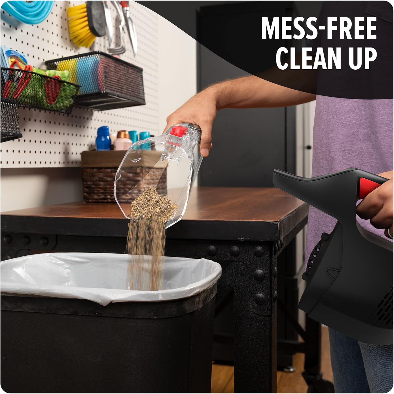 Dirt Devil 16V Cordless Handheld Vacuum Cleaner, Powerful Suction, Lightweight, Hand Vac for Wet and Dry Pickups, Includes Crevice Tool and Rechargeable Battery, Portable Vacuum Cleaner