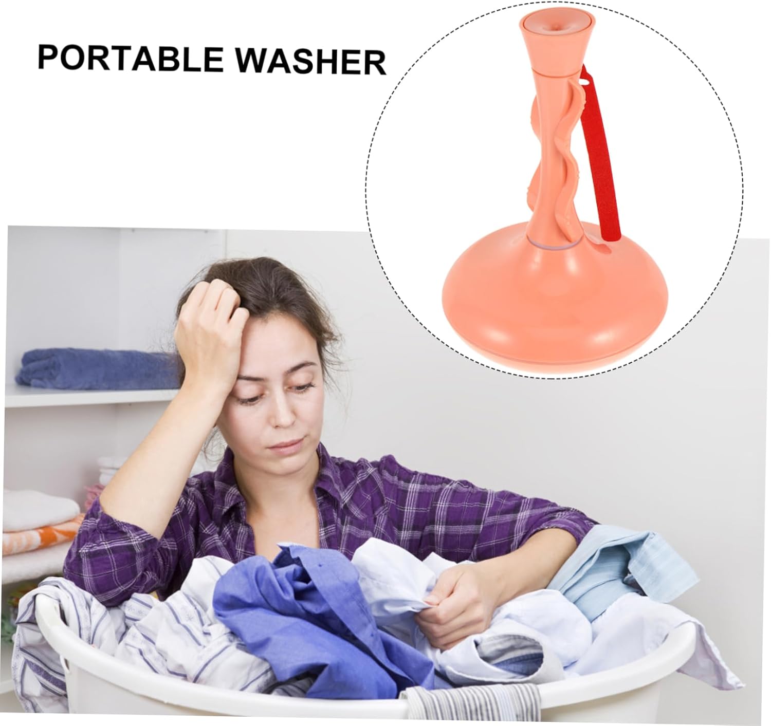 Angoily 360degree Sonic Portable Clothes Washer High-efficiency Handwash Simulation Washing Machine for Travel Camping and Home Use with Whirl Cleaning Technology