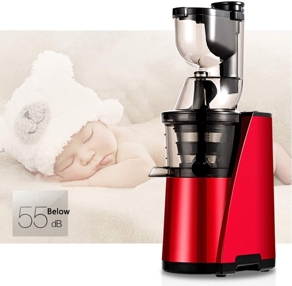 Juicer,Smoothie Blender, 80Mm Wide Caliber Separation Multifunctional Single Serve Blender with Food Chopper Ice Cream Making 150W Low Noise No Filter