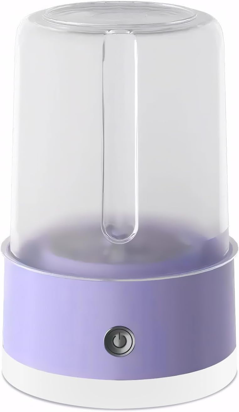 Portable Rechargeable Cordless Mini Washing Machine, Underwear Washing Machine, 4000mAh, 1L Capacity, Compact Quiet Mini Fully Automatic Washing Machine for Bras, Underwear & Socks (Purple)