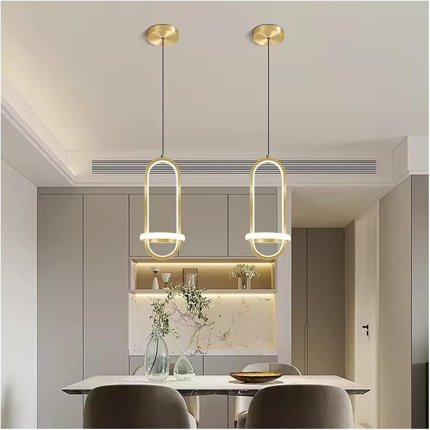 Nordic Modern LED Pendant Light Bedroom Bedside Hanging Chandeliers Lamp for Living Room Dinnig Room Table Lighting Fixture,Household