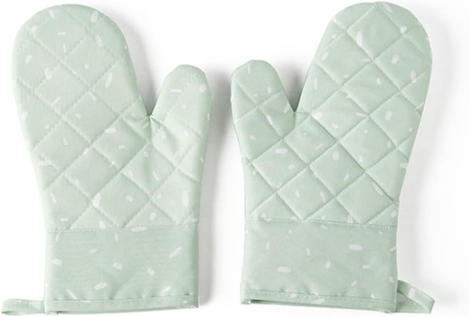 Microwave Glove Oven Baking hot Pot Mitts Cooking Heat Kitchen Mittens(Gray)