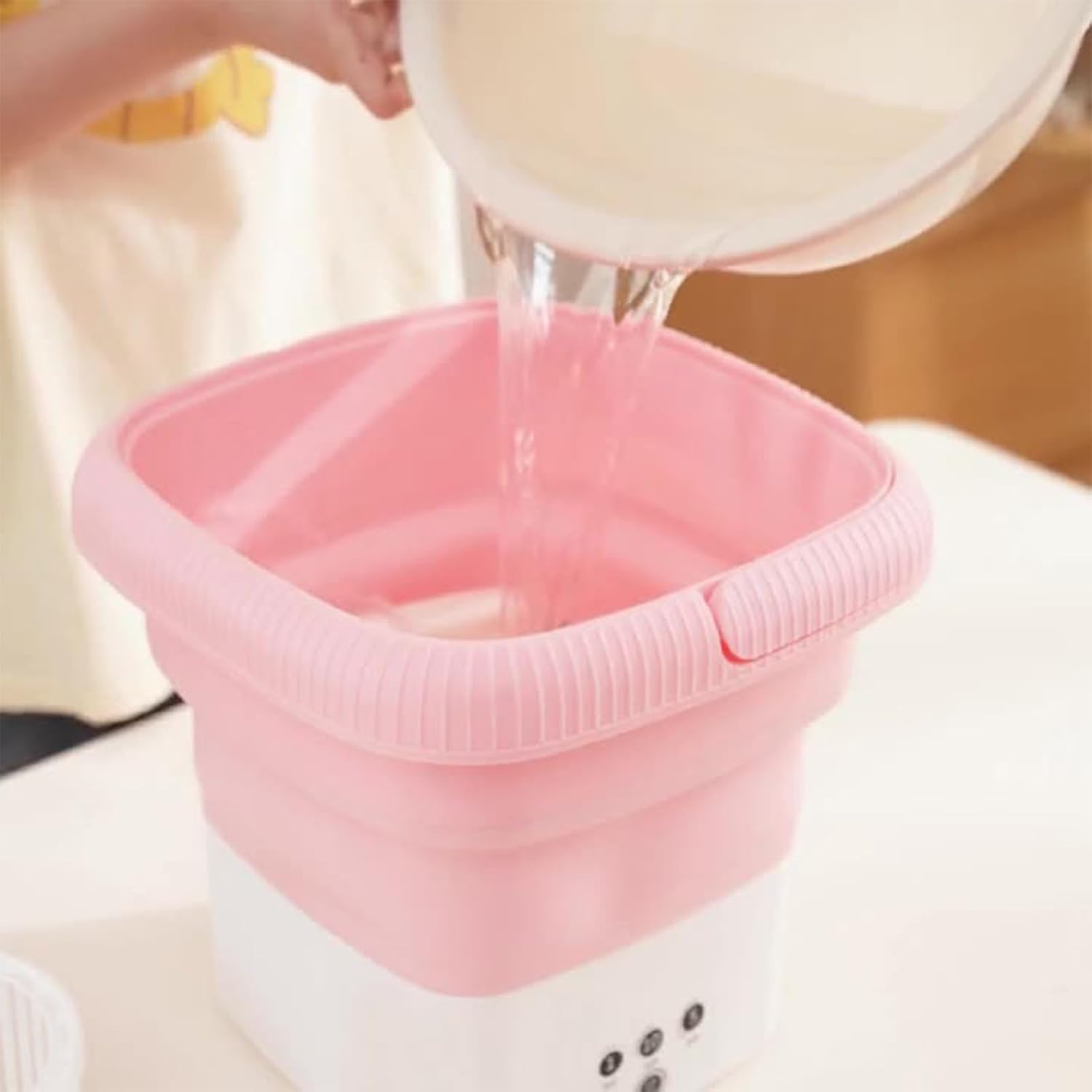 Small Folding Washing Machine Easy To Carry Clothes Washer Space Saving Washer For Camping Or Apartment Living Washing Machine