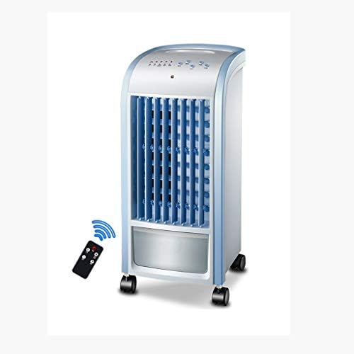 Portable Air Conditioner Fan Office Remote Control Bladeless Space Air Coolers,Ultra- Quiet Single Cool For Bedroom Air Conditioning Unit, house Water- Cooled Portable Cold Air Fan Blue