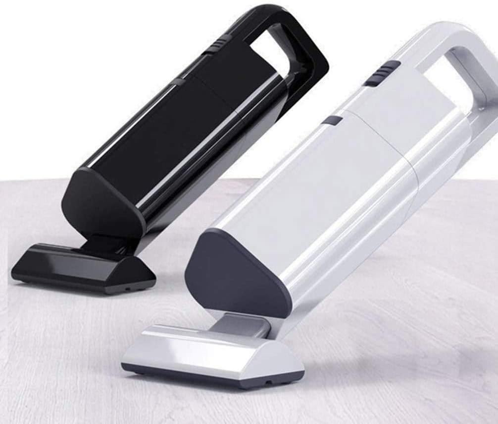 Rechargeable Lithium for Dry & Wet UseHandheld Vacuum, Cordless Car Vacuum Cleaner with Strong Suction and 120W High Power, Portable Vacuum for Home and Car Cleaning (Color : White)