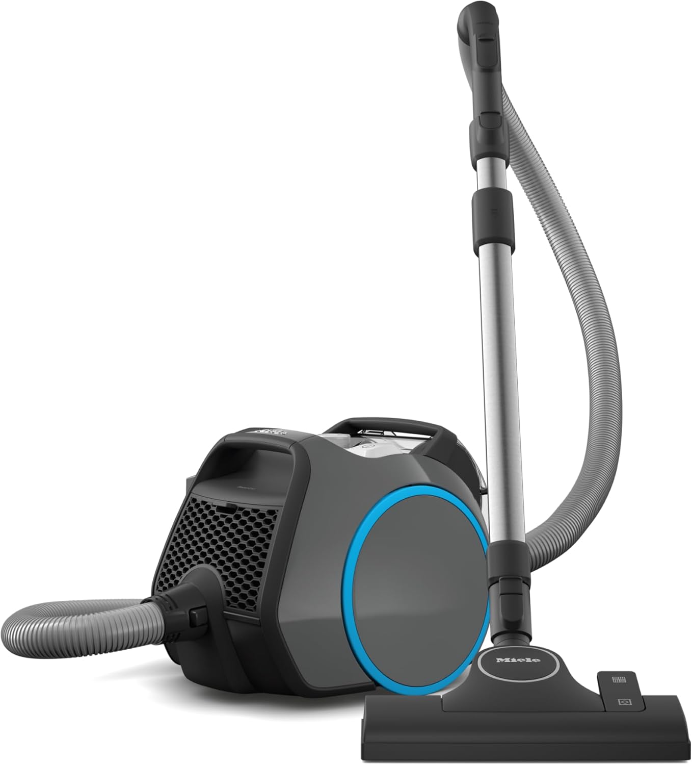 Miele Boost CX1 - Bagless Canister Vacuum Cleaner, Lightweight, Compact and Corded with Vortex Technology and Hygiene AirClean Filter, in Grey/Blue