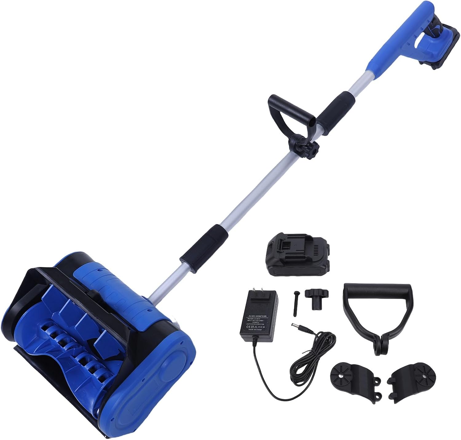 Electric Snow Shovel Cordless,Portable Electric Snow Shovel,4000mAh Max 26FT Throwing Distance Adjustable Handle,Hand Push Detachable Cordless Snows Thrower for Home School Road