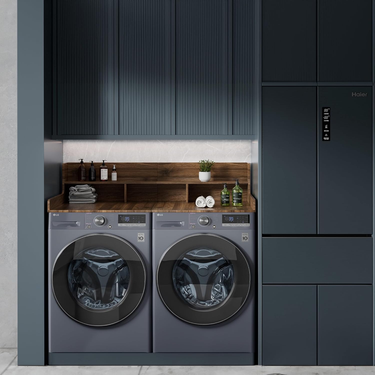 Two-Layer Foldable Washer Dryer Countertop, 27.5