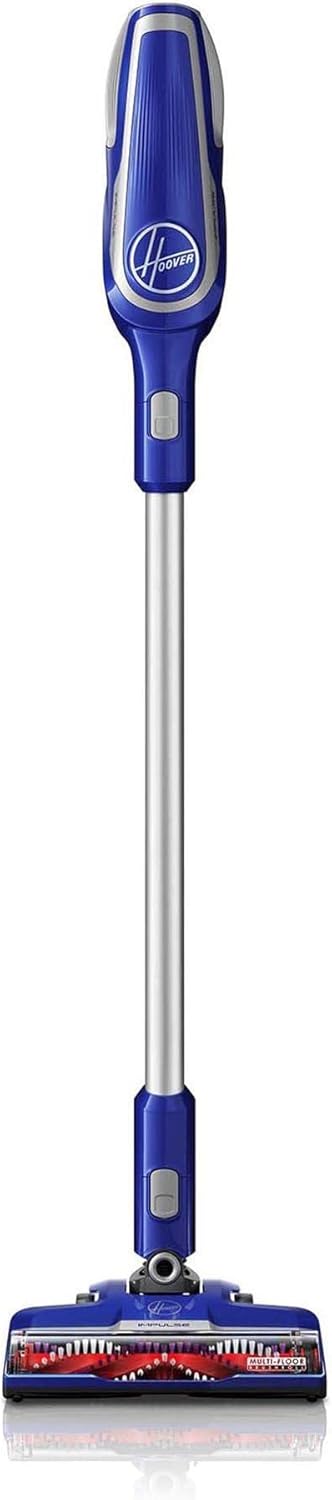Hoover Impulse Cordless Stick Vacuum Cleaner with Swivel Steering, BH53020, Blue