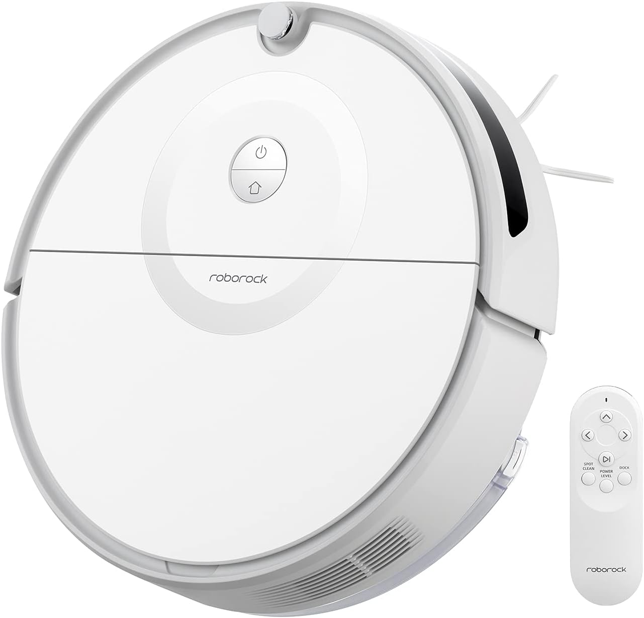 roborock E5 Mop Robot Vacuum Cleaner, 2500Pa Strong Suction, Wi-Fi Connected, APP Control, Compatible with Alexa, Ideal for Pet Hair, Carpets, Hard Floors (White)