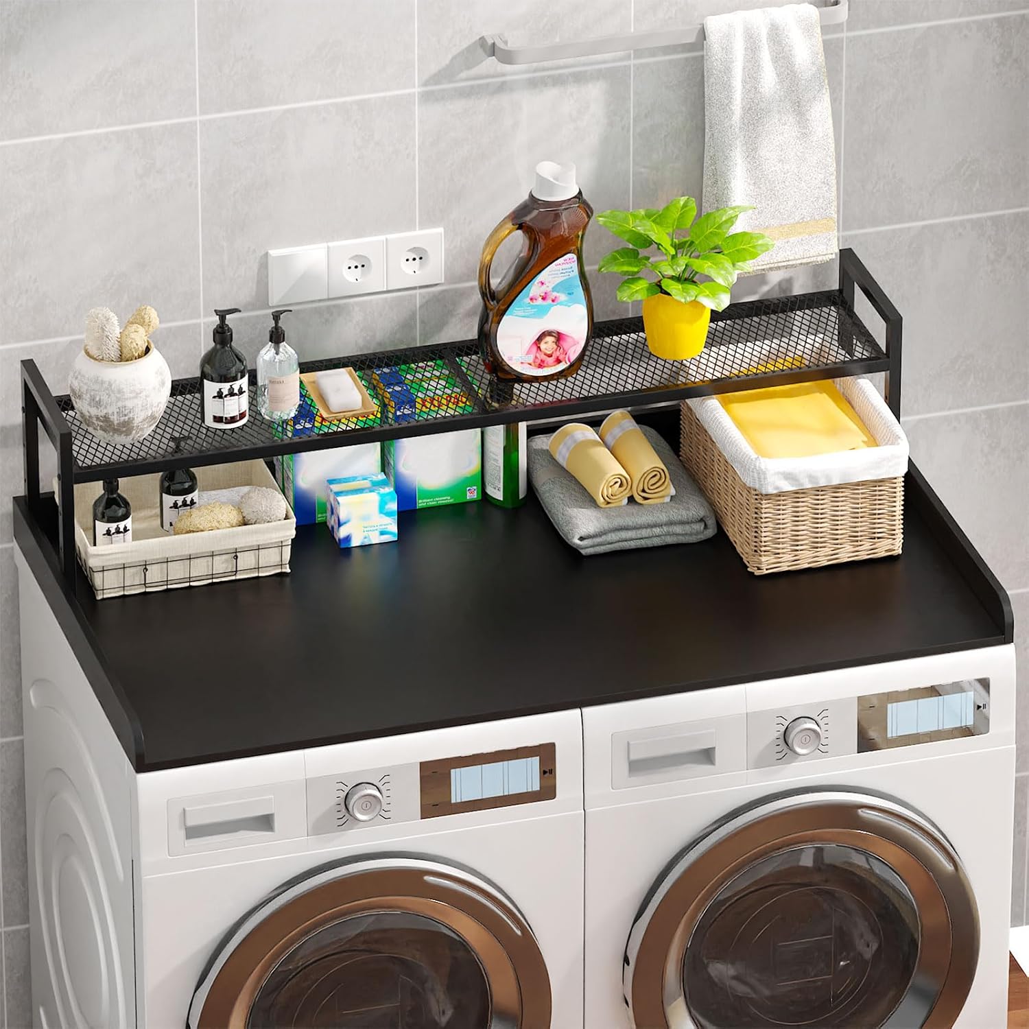 Washer Dryer Countertop with Shelf, 54