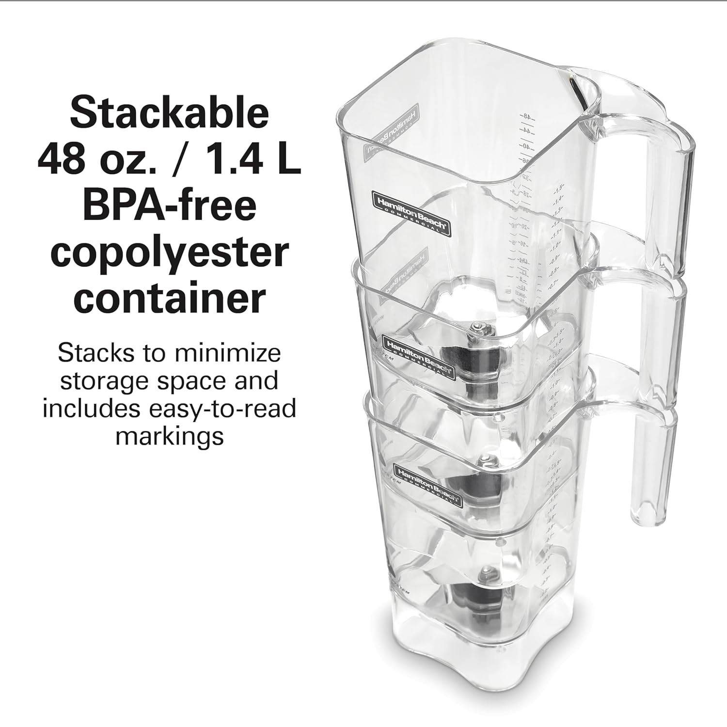 Hamilton Beach Commercial HBB255 Rio Bar Blender, 1.6 Horsepower, 48 Ounce Capacity, BPA-Free Container, NSF Certified