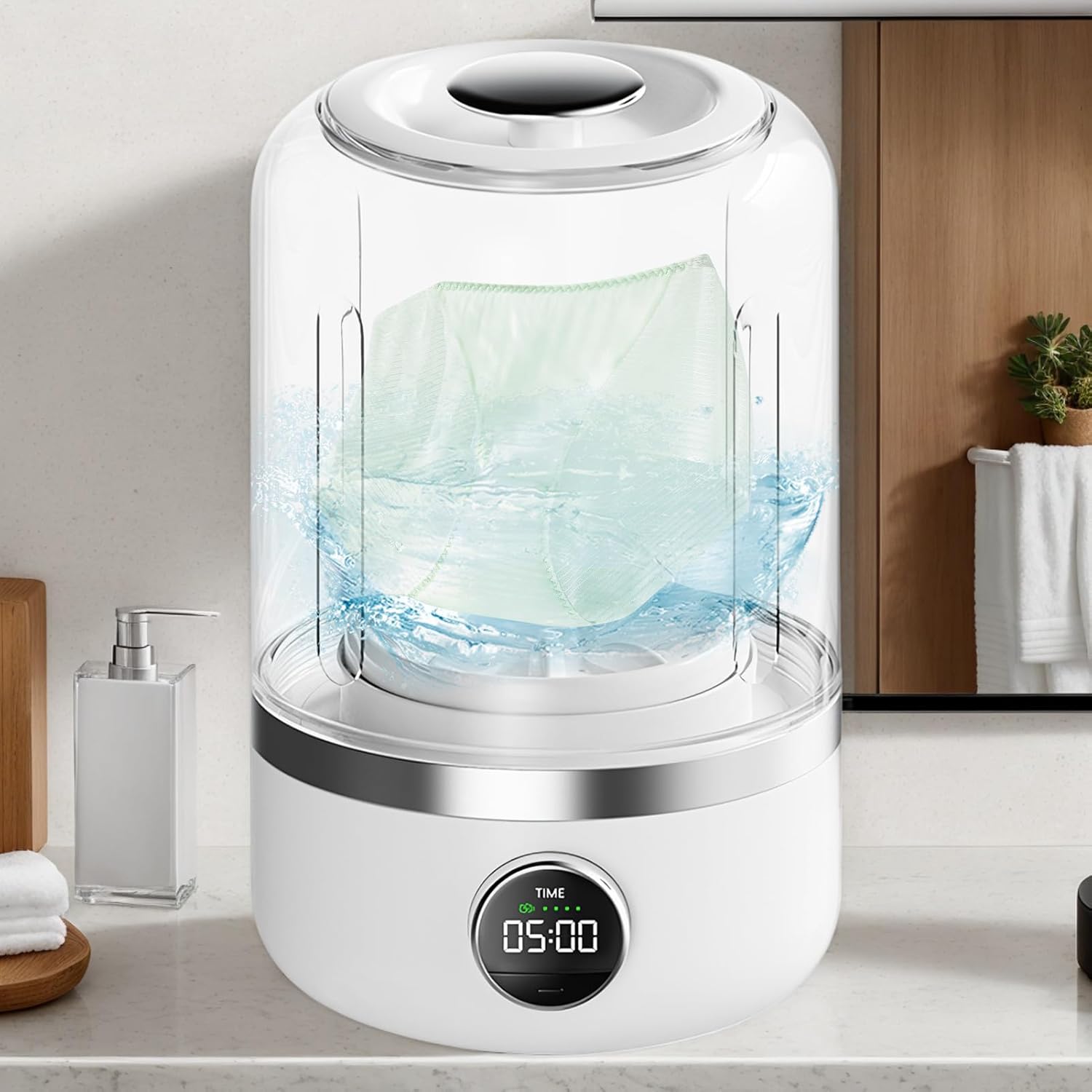 Underwear Washer | Panty Washing Machine With Double Cleaning Modes | Camping Laundry Machine | Portable Silent Underwear Washing Machine For Travel Apartment Camping Dormitory