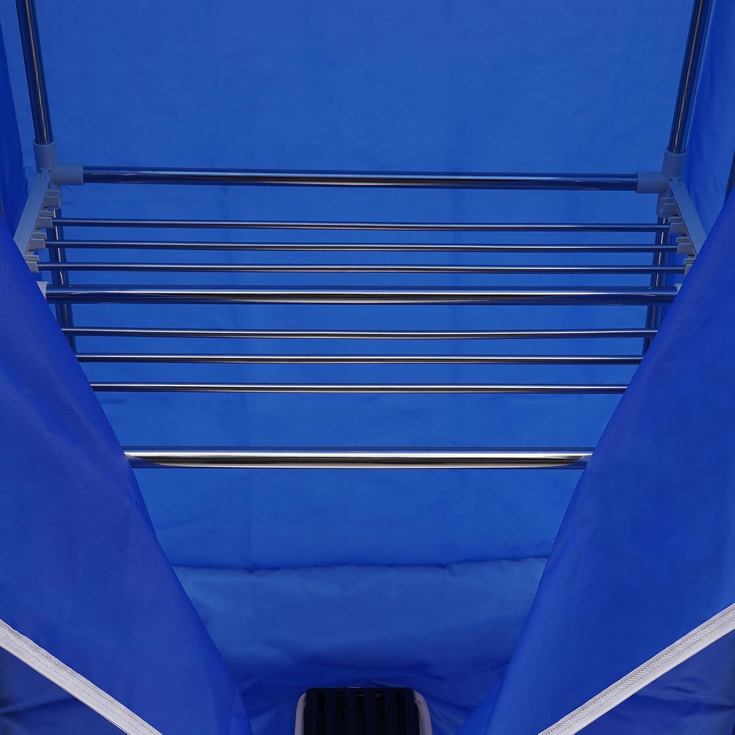 1200-1500W 110V Clothes Dryer Portable Drying Machine with Remote Control, 3 Gears Laundry Drying Wardrobe with Large Capacity, Electric Dryer/Rack for Home and Apartments, 27.55x19.68x59in (Blue)