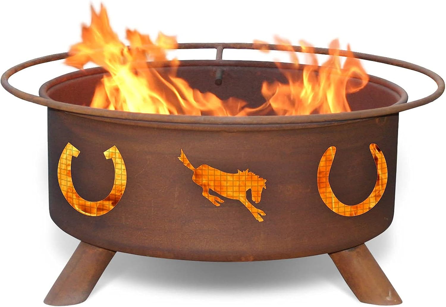 Patina Horseshoes Fire Pit