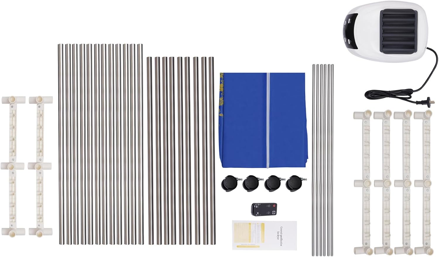 Portable Dryer,110V 1500W Mini Electric Clothes Dryer Machine with Timer and Fabric Cover, Stackable Double Layers Clothes Drying Rack for Apartments, Home, RV, Laundry