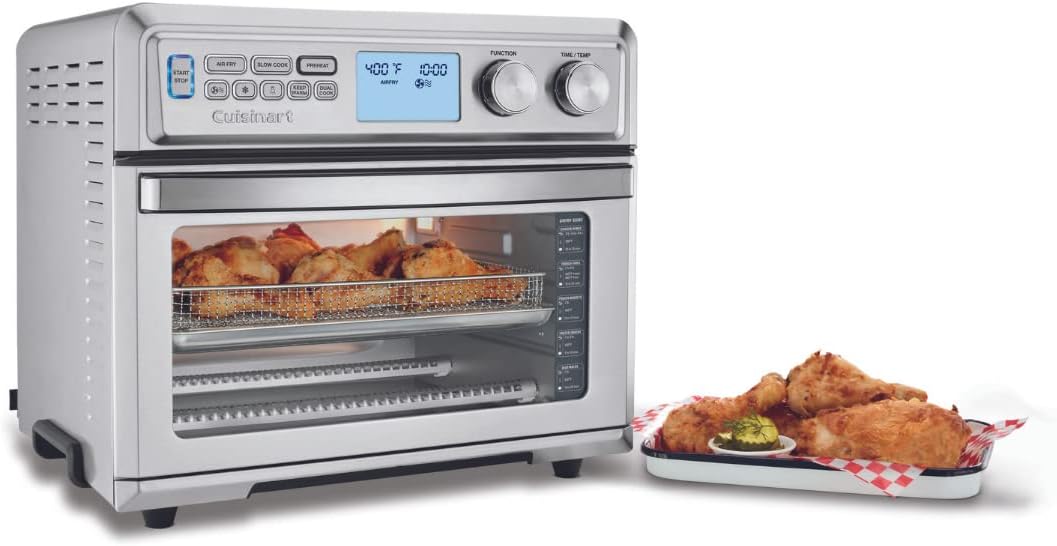 Cuisinart TOA-95 Digital AirFryer Toaster Oven, Premium 1800-Watt Oven & ANS-TOA2528 Non-Stick Airfryer Basket