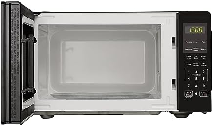 0.9 Cu ft Countertop Microwave Oven, 900 Watts, New (Color : Black Stainless Steel)