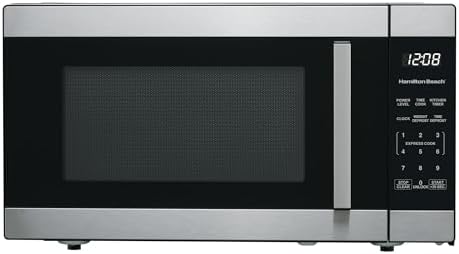 1.6 Cu ft Countertop Microwave Oven with Sensor Cook and Stainless Steel Design