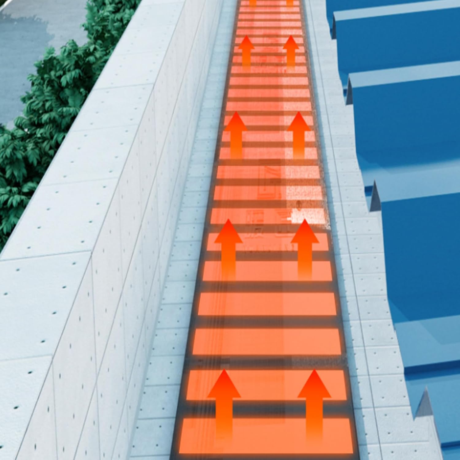 Roof Gutter Heater - Winter Roof and Gutters Roof Valley De-Icing for Ice Dams Prevention, Heating Panels with Heat Cable,Easy Installation, Self-Regulating Heating 760cm/24.9ft