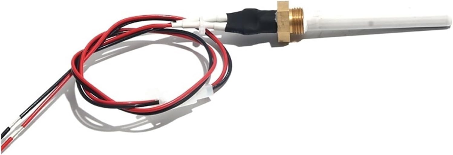 OD11.5mm*ID6.5mm*L110mm MCH Ceramic Igniter M16 Thread 220V Dry Burning Wood Pellet ignition Rod for BBQ Barbecue Grill(Gold)