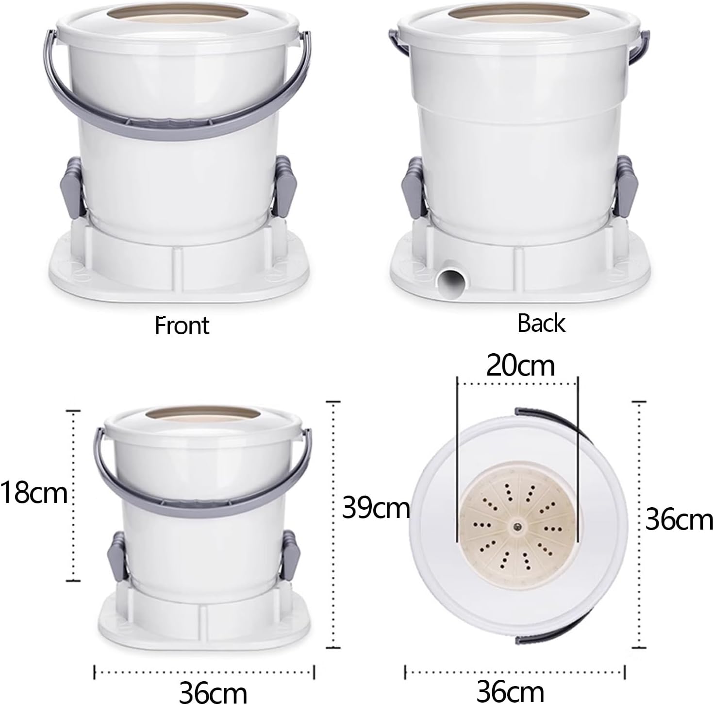 Wringer for Hand Washing Clothes Portable Laundry Wringer for Wet Clothes, Nonelectric Laundry Dryer, Mini Dryer Compact for RV Camping School Apartment Dorm(Brown)