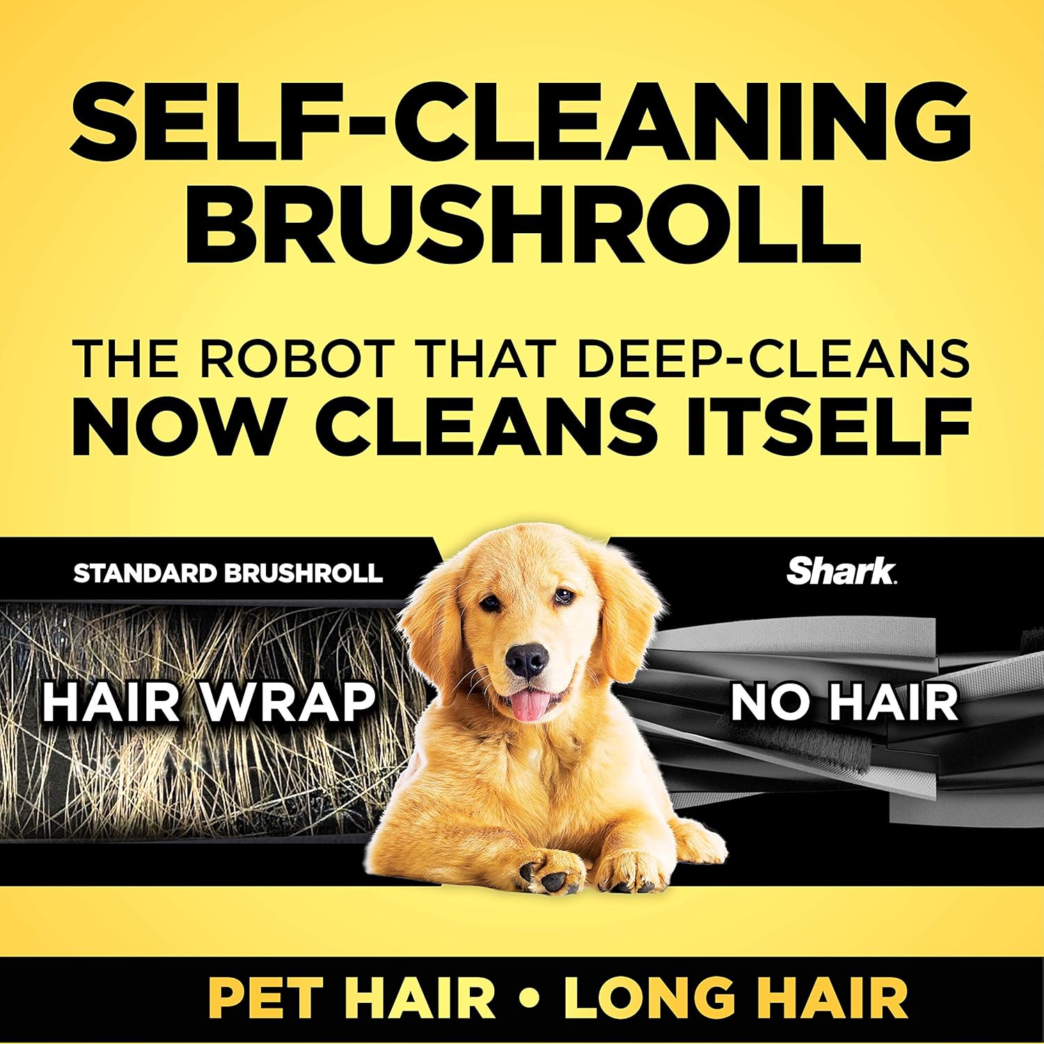 Shark AI Robot Vacuum, Smart Mapping|Scheduling|Pet Hair Pick Up|Logical Navigation, Black/Silver (RV2001), Carpet