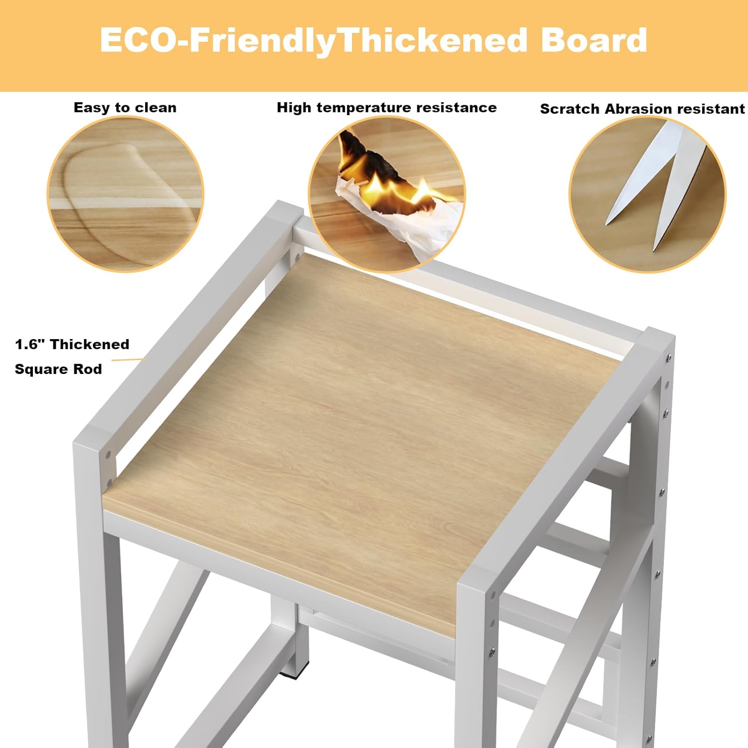 Washer Dryer Stacking Rack Kit 29.5in, Over the Washer and Dryer Storage Shelf for Laundry Room, Bathroom, Heavy Duty, Height Adjustable, 1.2mm Wall Thickness 660lbs Capacity (White, 29.5in)