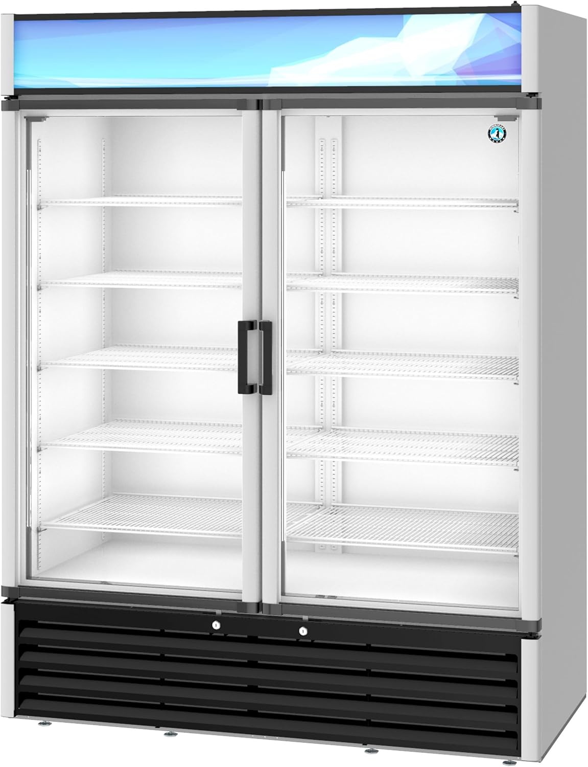 Hoshizaki, RM-49-HC, Refrigerator, Two Section Glass Door Merchandiser