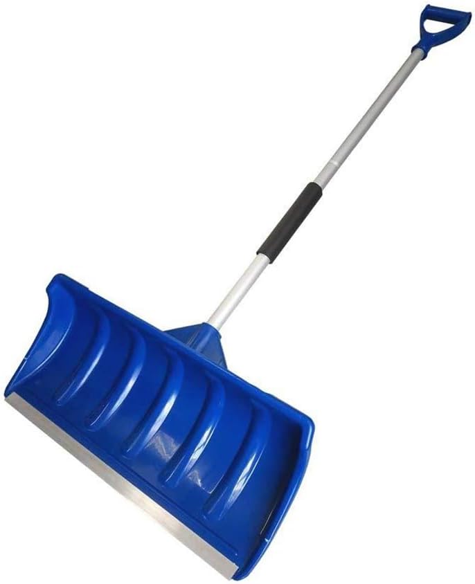 Blue Plastic Snow Shovel, Multifunctional Outdoor Retractable Snow Pusher, Winter Shovel, Household Snow Removal Tool