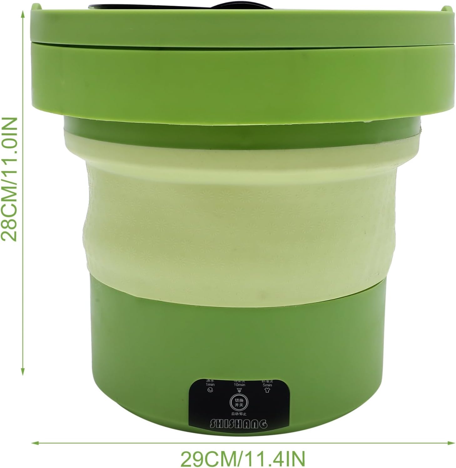 Gadpiparty Portable Washer Folding Washing Machine for Travel Camping Dorm Use Efficient Washer for Shirts Dresses Delicate Clothing Space Saving Design US Plug