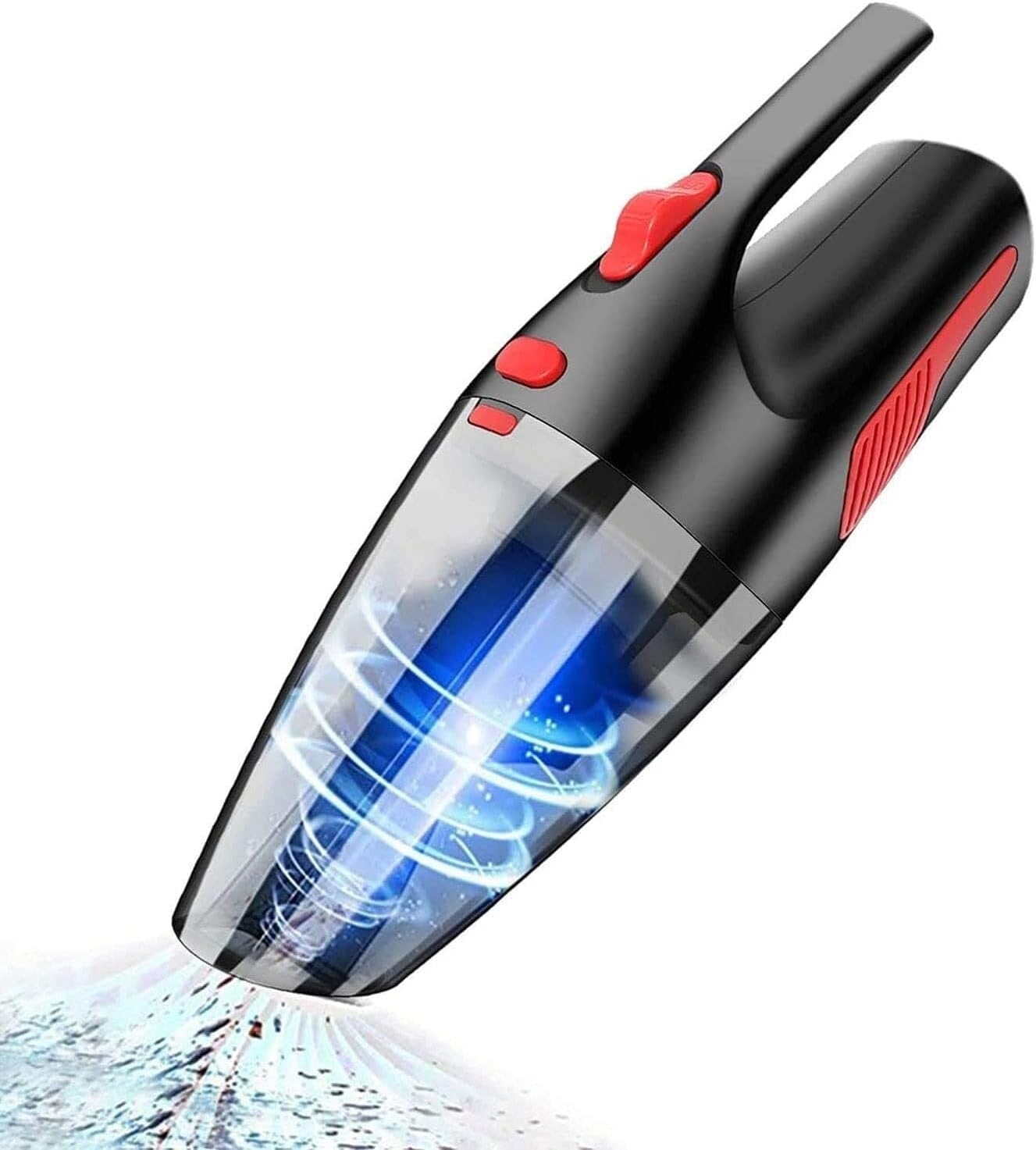 Handheld Vacuum Cordless, Handheld Vacuum Cordless, Wet Dry Vacuum Cleaner, Cyclone Hand Vacuum Cleaner Cordless for Car & Home, Rechargeable, 2200mAh,