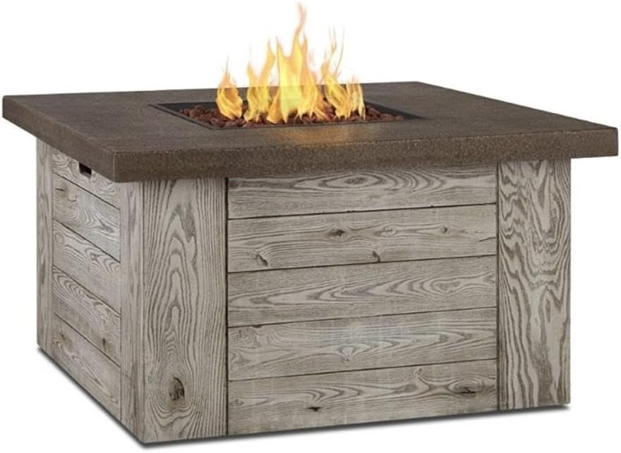 Real Flame C1600LP-WGR C1600LP Forest Ridge Fire Table, Weathered Gray