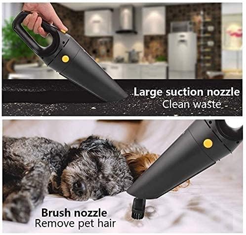 Handheld Auto Vacuum Cleaner for Car Wet and Dry Dual Use,High Power, Handheld Vacuums,6kpaPowerful Suction Mini Vacuum Cleaners (Color : White, Size : B)