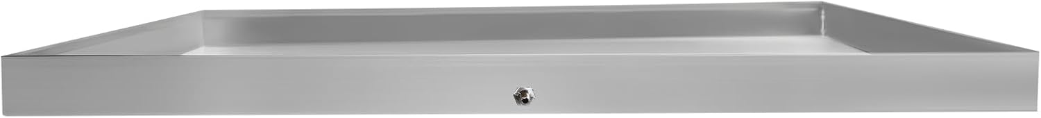 Washing Machine Pan Heavy Duty Washer Machine Drain Pan Drip Tray Catch Under Washer Machine Drip Pan for Washers Dryers Dishwashers Refrigerators Stainless Steel Fine 27