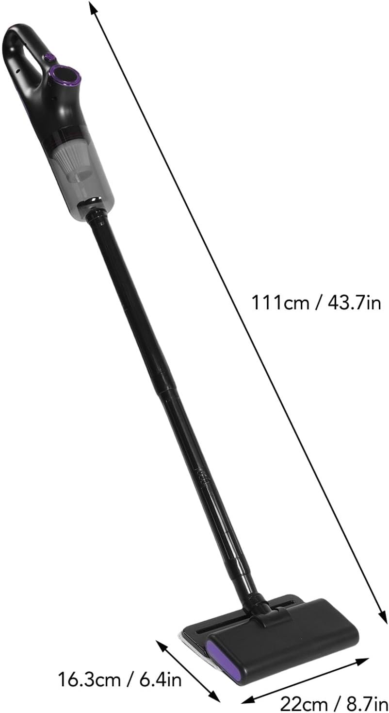 AYNEFY Cordless Vacuum Cleaner,Multifunctional 15kPA Powerful Suction Rechargeable Handheld Stick Vacuum Suction Drag Integrated Vacuum Cleaner for Hardwood Stairs Tile Floors