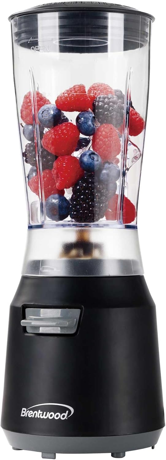 BRENTWOOD GEOJUG JB-191BK 180-Watt 14-Oz. Personal Blender (Black/Gray)