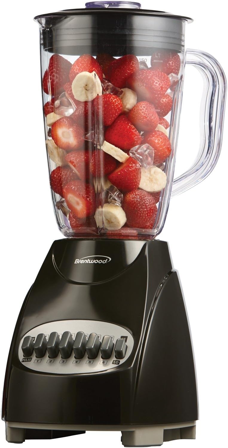 Brentwood Blender 12-Speed, Plus Pulse, Black