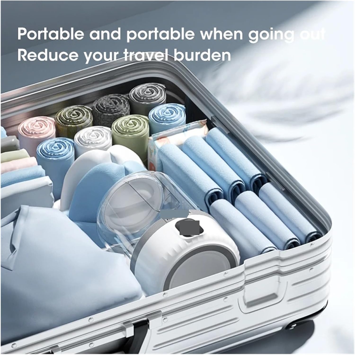 Portable Washing Machine, Wireless Underwear Washing Machine Portable Rechargeable Clothes Cleaning With Socks Washing,for Apartments, Homes, and Dorms