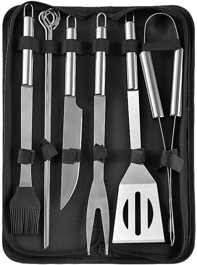 Set of Stainless Steel Camping BBQ Barbecue Accessories Set