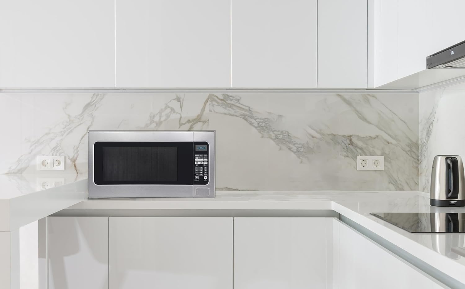 Impecca 2.2 Cu. Ft. Microwave Oven, Powerful 1200 Watts Countertop Microwave, 16.5