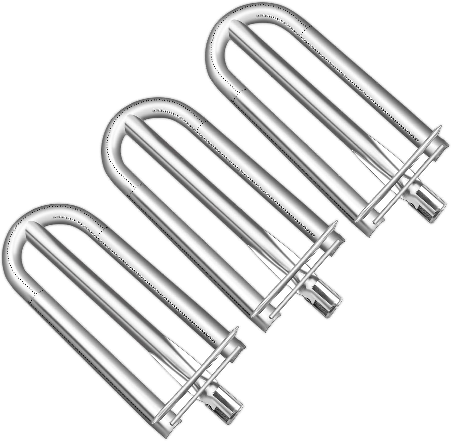 12541 Stainless Steel Grill Burner Replacement for Select Alfresco AGBQ-30 AGBQ-30C AGBQ-30CD AGBQ-30SZ AGBQ-30SZCD AGBQ-42 AGBQ-42C Gas Grill Models, 18.125 x 7.8125