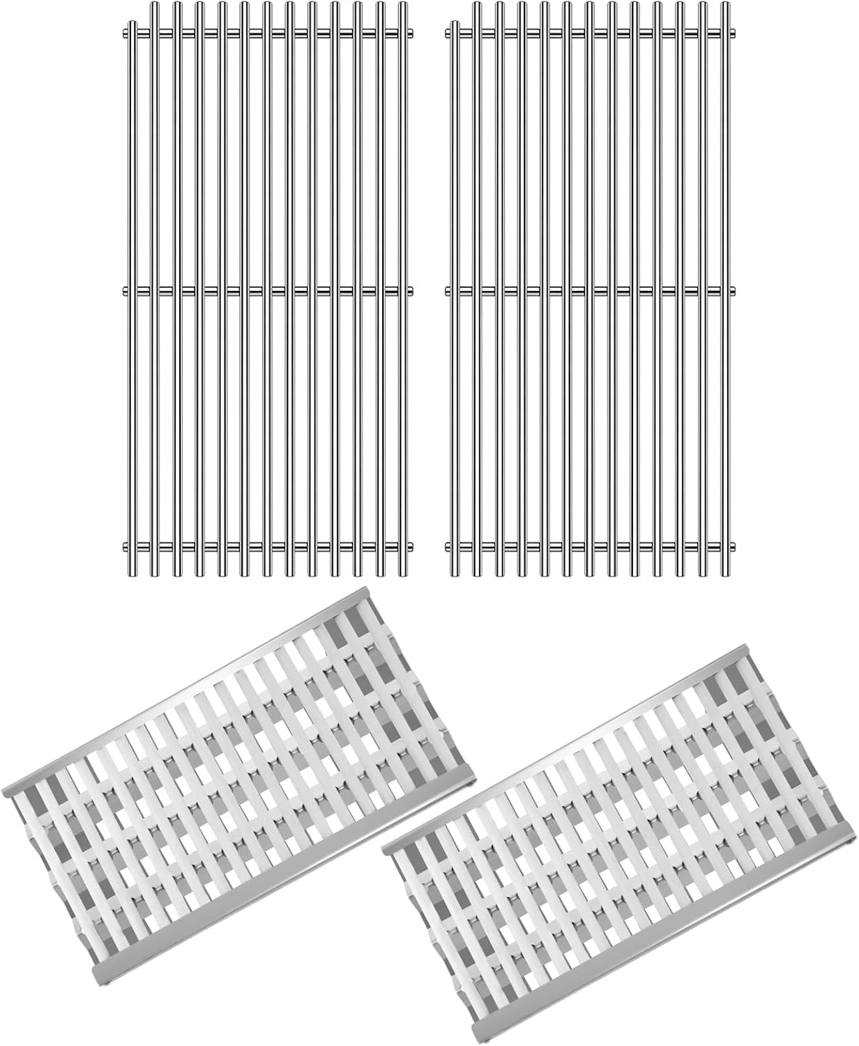 2 Packs 92911 Radiant Tray with Ceramic Rod and 2Pack 20.5Inch 9MM Grill Grate for DCS Grill Replacement Parts,for DCS BFG-30G,BFGC-30G-L,BFGC-30G-N,BGA36-BQAR,BGB48-BQAR-L