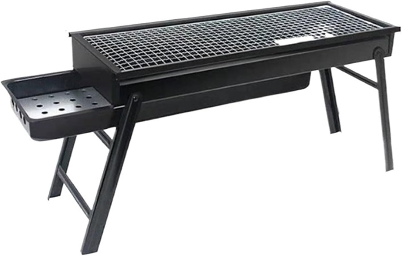 ZICANA BBQ Grill Folding Barbecue Charcoal Grill BBQ Baking Heavy Duty Folding BBQ Tool Kits Outdoor Cooking Camping Hiking Picnic Accessory Picnic