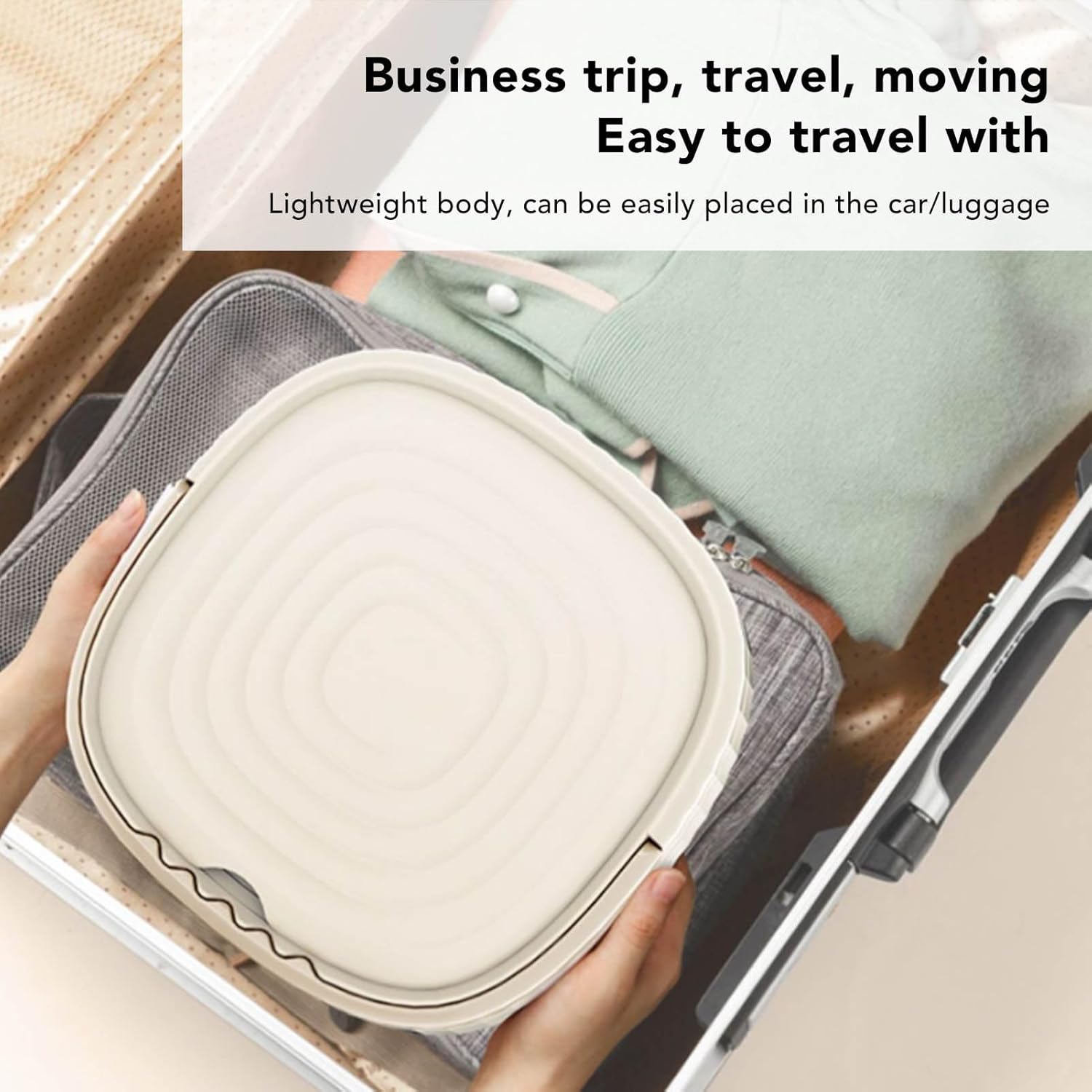 Tyenaza Mini Washer, 6L Portable Small Washing Machine Foldable Washer Deep Cleaning for Underwear, Baby Clothes and Other Small Clothes