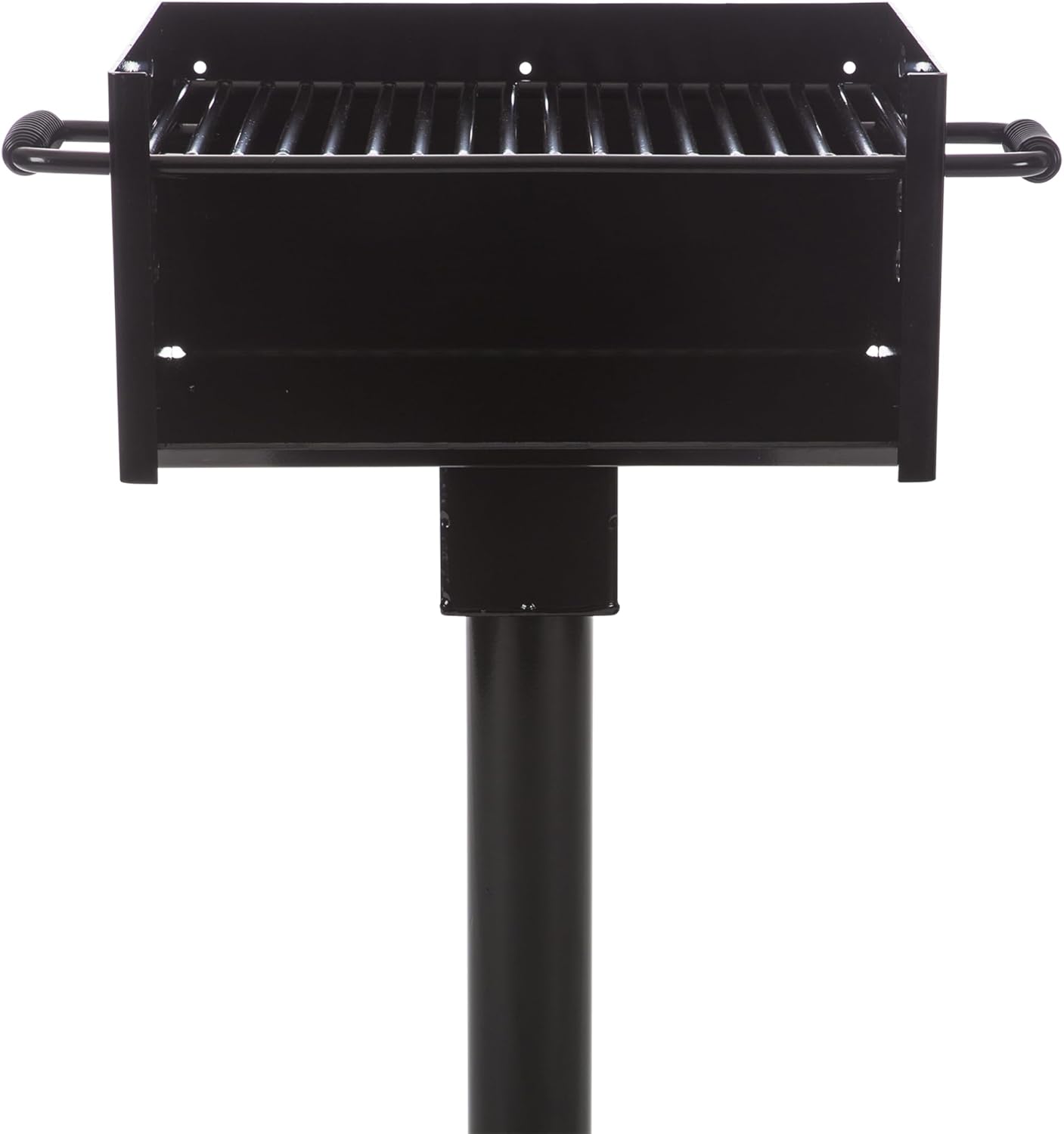 Commercial Grade Park Grill – Heavy-Duty Steel with 300 Sq Inch Cooking Grate, 360° Swivel Post, Made in the USA by Jamestown Advanced Products